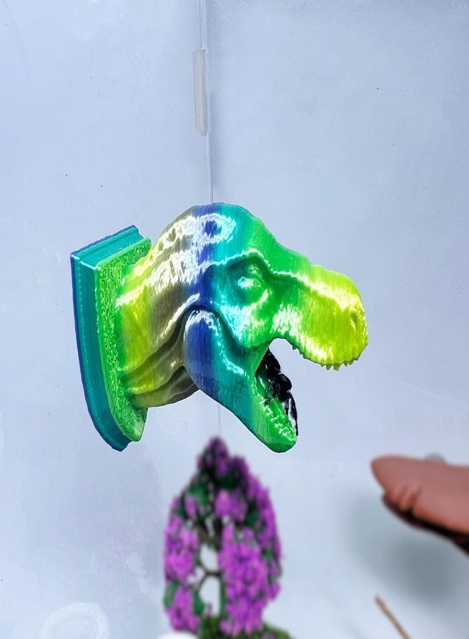 Daerky Jumping Spider Hide,3D Printed Dinosaur Head - A Fun Habitat for Jumping Spiders, Small Reptiles, and Small Pets, Suitable for Home Decor with Animal Enclosures (Mixed Color) - Image 1